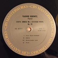 CBS Masterworks : Horowitz - Chopin, Rachmaninov, Liszt